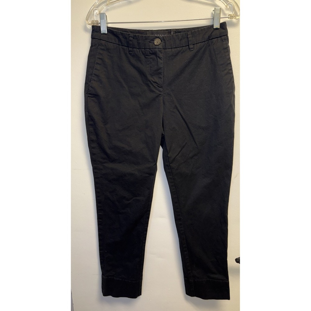 Wildfang Pants The Essential Trouser Black Size 4 Convertible Cuff Classic